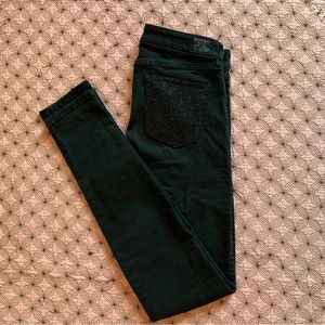 Guess skinny black jeans Sz 27